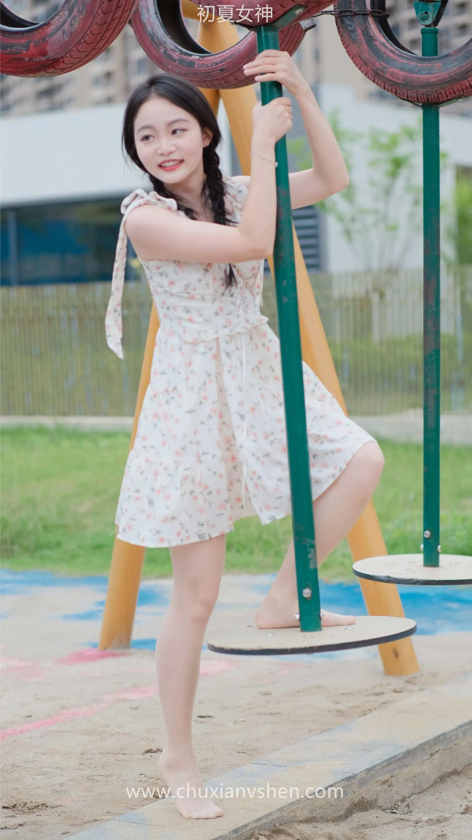 初夏女神 NO.050 双双 公园游玩 [221P]插图5
